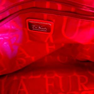 Red Furla bag